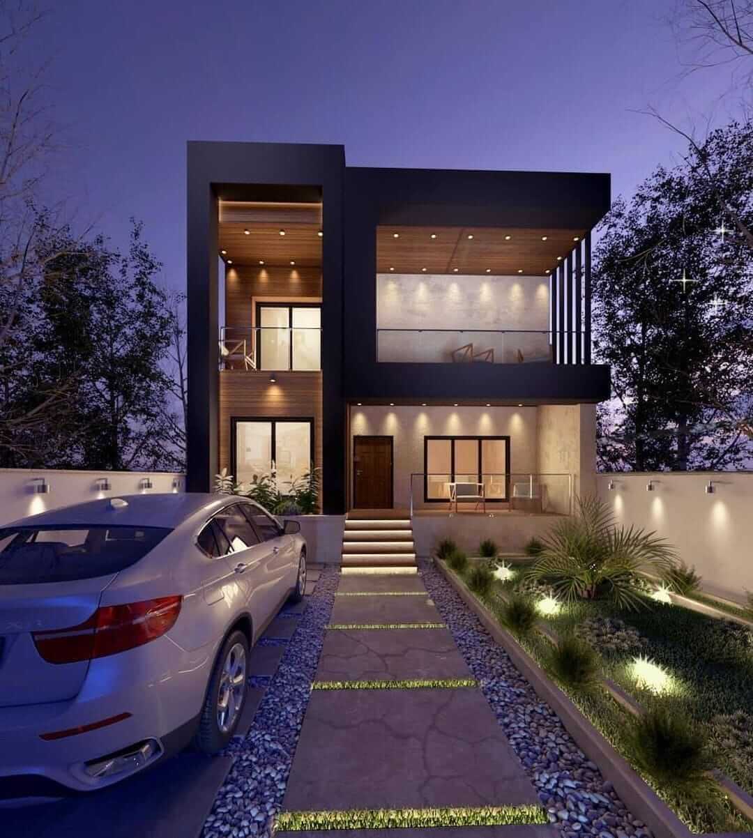 نمای زیبا و مدرن برای ویلا